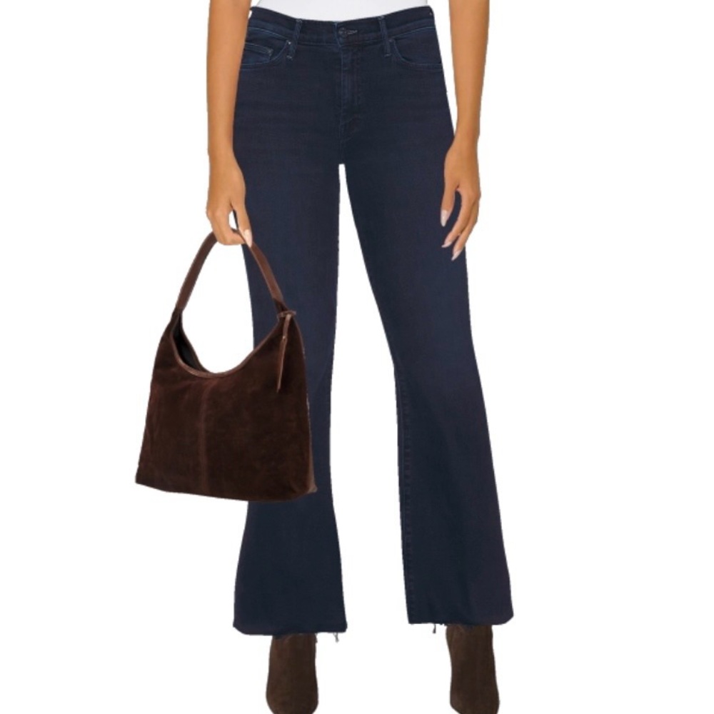 MOTHER The Weekend Fray High Rise Jeans Chip On My Shoulder Wash Size 27